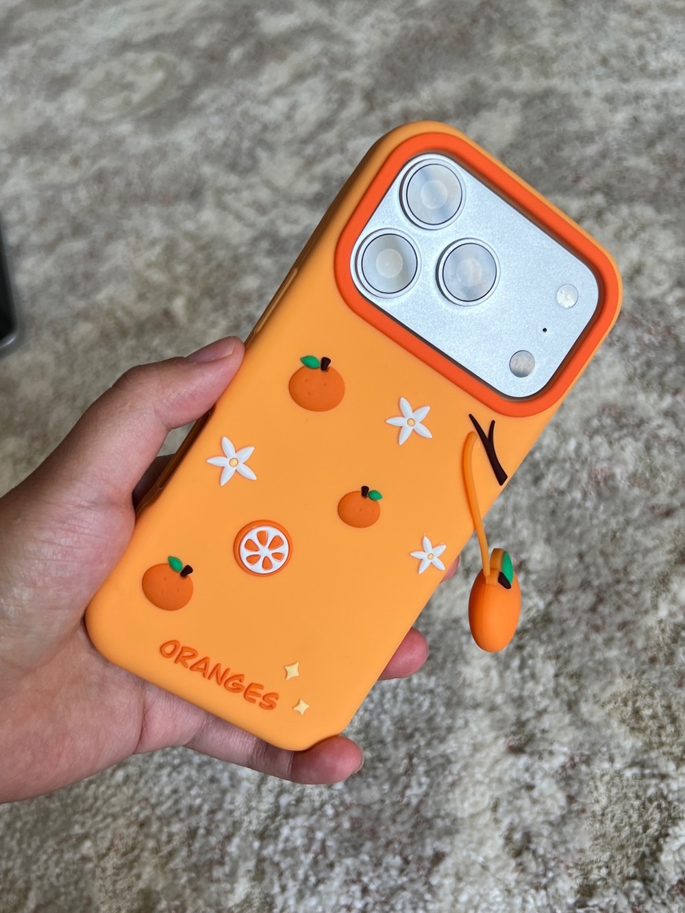 Silicone Phone Case for iPhone 17 Pro - Orange
